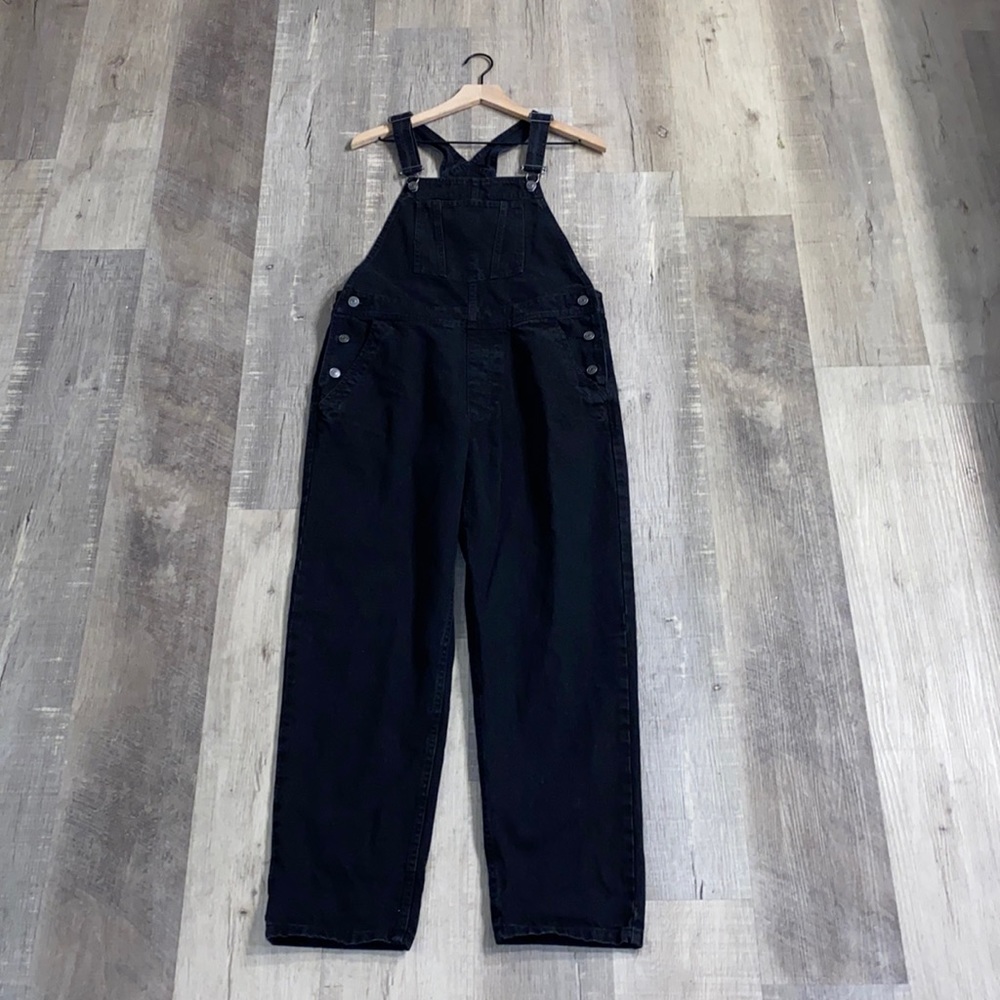 ASOS Black Denim Overalls